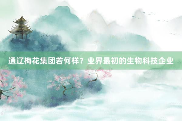 通辽梅花集团若何样？业界最初的生物科技企业